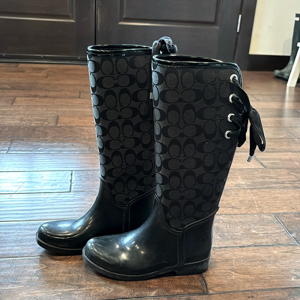 Coach rain boots
